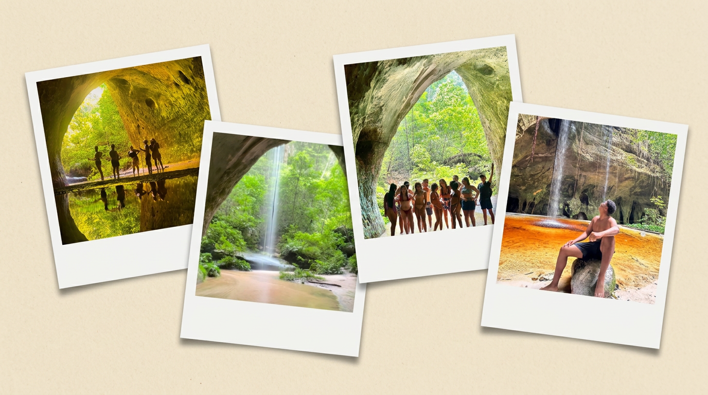 Trilha até a Caverna do Maroaga e Gruta da Judéia